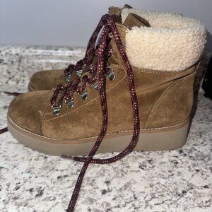 Sam Edelman Women’s Size 7.5 Hiking Boots Coffee Brown